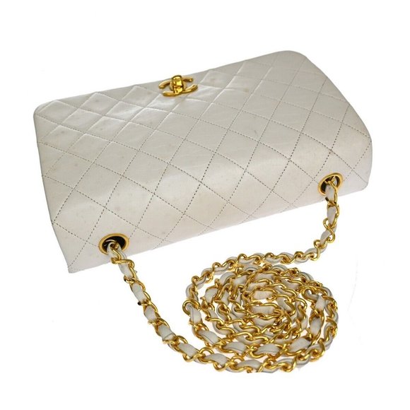 CHANEL CC Logo Matelasse 23 Chain Shoulder Bag Leather WE GHW Vintage - Picture 5 of 16